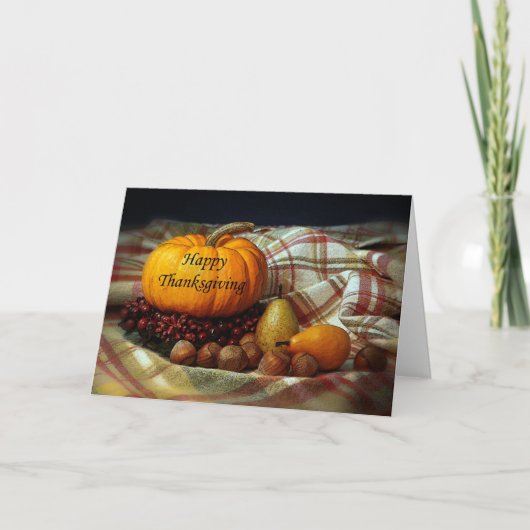 Thanksgiving Stilleven Kaart (Voorkant)