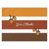 Thanksgiving Strepen en eikels Tafelkleed (Voorkant (Horizontaal))