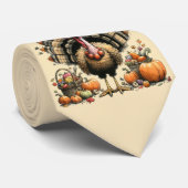 Thanksgiving Stropdas: Wat is er te eten? eigenzin Stropdas (Opgerold)