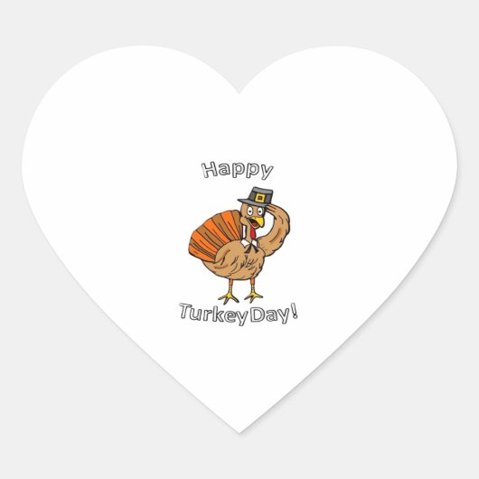 Thanksgiving (Style 2) Classic T-Shirt Hart Sticker (Voorkant)