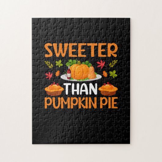 Thanksgiving Sweeter Than Pumpkin Pie Legpuzzel (Verticaal)