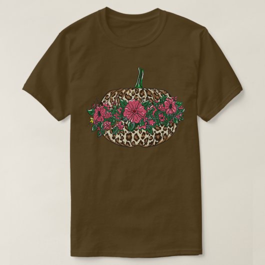 Thanksgiving T-shirt, Happy Herfst Yall Leopard Pr T-shirt (Design voorkant)