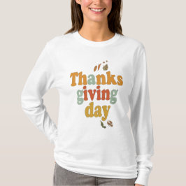  Thanksgiving T-shirt met lange mouwen