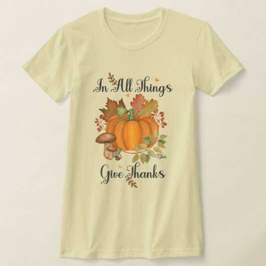 Thanksgiving T-shirt voor vrouwen (Laagn)
