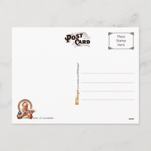 Thanksgiving taart maken feestdagenkaart (Achterkant)