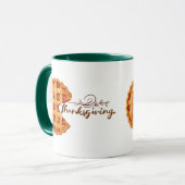 Thanksgiving Taart Slice Retro Arcade Groen Handva Mok (Voorkant links)