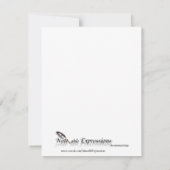 Thanksgiving tabel Waterverf Kaart (Achterkant)