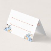 Thanksgiving Tabelnummer Scriptstempel pompoentpat Kaart (Achterkant)