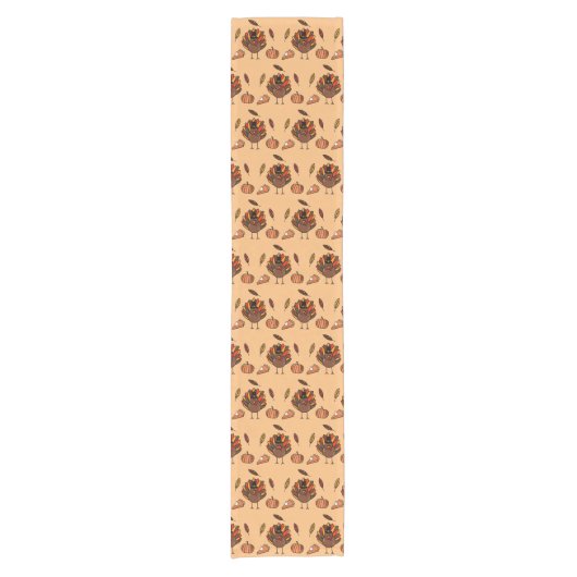 Thanksgiving tabeluitvoerder korte tafelloper (Voorkant)