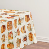 Thanksgiving Tablecloth Decor – Bread, Pie & Coffe Tafelkleed (Voorbeeld)