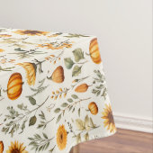 Thanksgiving Tablecloth Decor Pumpkins, Sunflowers Tafelkleed (Voorbeeld)