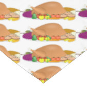 Thanksgiving Tablecloth/Turkije op laatstgenoemde Tafelkleed (Gekanteld)