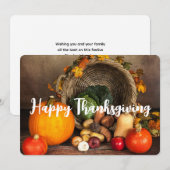 Thanksgiving Tafel Bounful Harvest Feestdagenkaart (Voorkant / Achterkant)