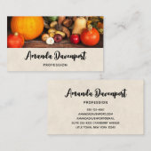 Thanksgiving Tafel Bounful Harvest Visitekaartje (Voorkant / Achterkant)