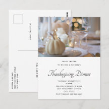 Thanksgiving tafel elegante plaats instelling foto