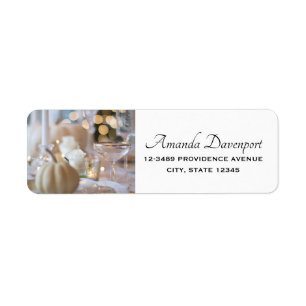 Thanksgiving tafel elegante plaats instelling foto etiket