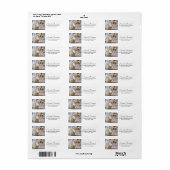 Thanksgiving tafel elegante plaats instelling foto etiket (Full Sheet)