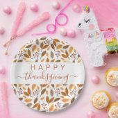 Thanksgiving Tafel Instelling – Fall Leaves Design Papieren Bordje (Feest)
