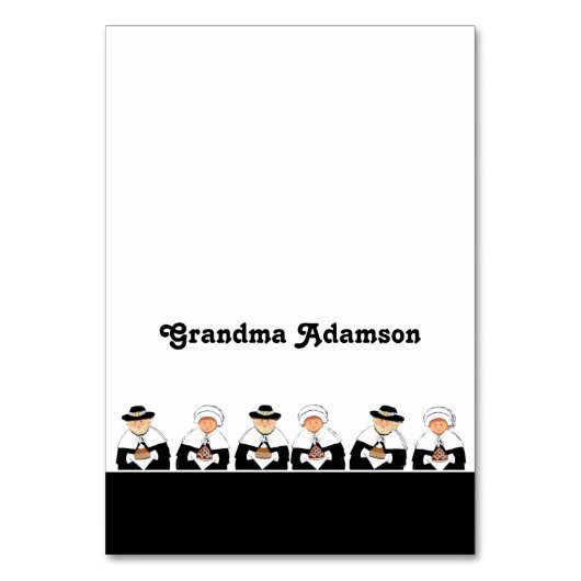 Thanksgiving tafel plaats kaarten (Voorkant)