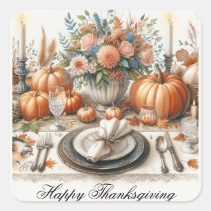 Thanksgiving tafel vakantie Sticker