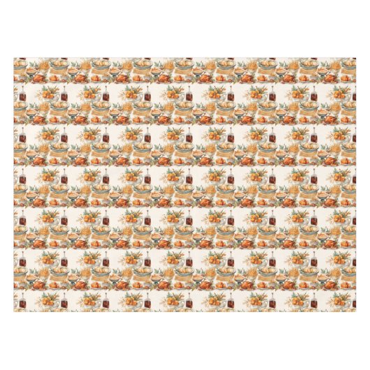 Thanksgiving tafelkleed Decor Elegant Diner (Voorkant (Horizontaal))