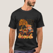 Thanksgiving Tarantula met Herfst pompoenen zonneb T-shirt (Voorkant)