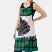 Thanksgiving tartan kalkoen schort (Insitu)