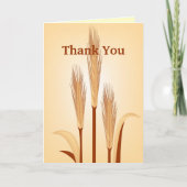 Thanksgiving Tarwe Dank u Wenskaart Bedankkaart (Voorkant)