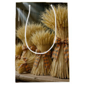 Thanksgiving tarwebundels gebonden met gepleisterd medium cadeauzakje (Voorkant)