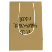 Thanksgiving tarwebundels gebonden met gepleisterd medium cadeauzakje (Achterkant)