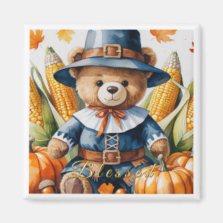 Thanksgiving teddyberenmagneet magneet