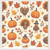 Thanksgiving tekens sticker (Vel)