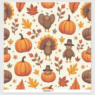 Thanksgiving tekens sticker