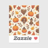 Thanksgiving tekens sticker (Vel)
