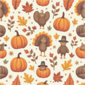 Thanksgiving tekens sticker (Voorkant)