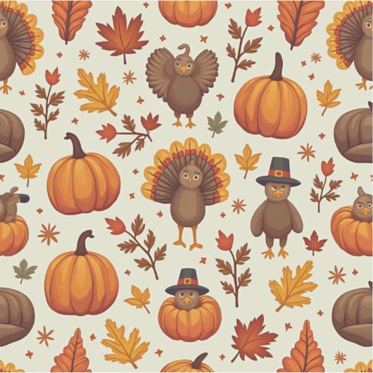 Thanksgiving tekens sticker (Voorkant)