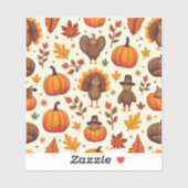 Thanksgiving tekens sticker (Vel)