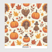 Thanksgiving tekens sticker (Vel)