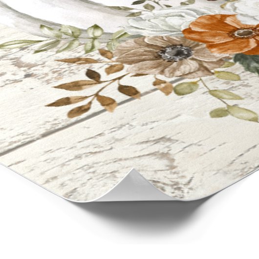 Thanksgiving "Tel je zegeningen" Muurkunst Poster (Hoek)