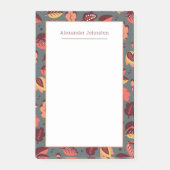 Thanksgiving terugloopt art deco herfst post-it® notes (Voorkant)