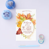 Thanksgiving terugval laat binnenuitnodiging valle flyer (Enkel)