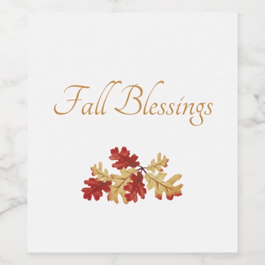 Thanksgiving terugval laat rotsherfst wijn etiket (Enkel label)