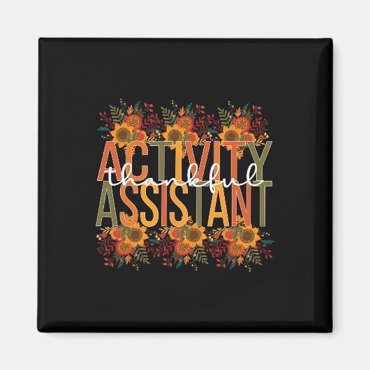 Thanksgiving Thankful Activity Assistant Magneet (Voorkant)