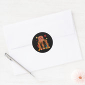 Thanksgiving Thankful Afro African American Autumn Ronde Sticker (Envelop)