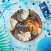 Thanksgiving Thankful Dinner Pumpkin Harvest Papieren Bordje (Feest)
