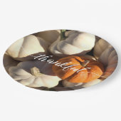 Thanksgiving Thankful Dinner Pumpkin Harvest Papieren Bordje (Gekanteld)