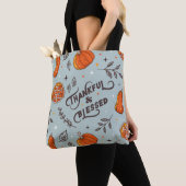 Thanksgiving Thankful en Blessed Tote Bag (Dichtbij)