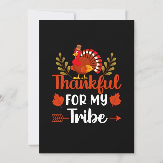 Thanksgiving Thankful For My Tribe Kaart (Voorkant)
