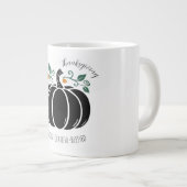 Thanksgiving,Thankful Grateful Blessed Grote Koffiekop (Voorkant rechts)