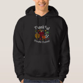 Thanksgiving Thankful Grateful Blessed leopard pla Hoodie (Voorkant)